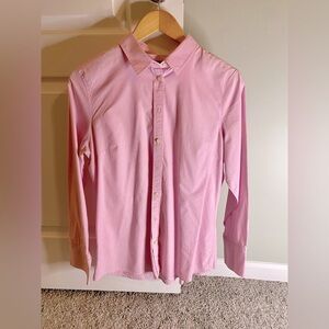 Banana Republic Ladies Riley Style size 12 Petite Pink top EUC